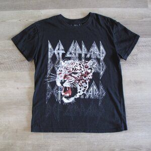 DEF LEPPARD Black Graphic Tee